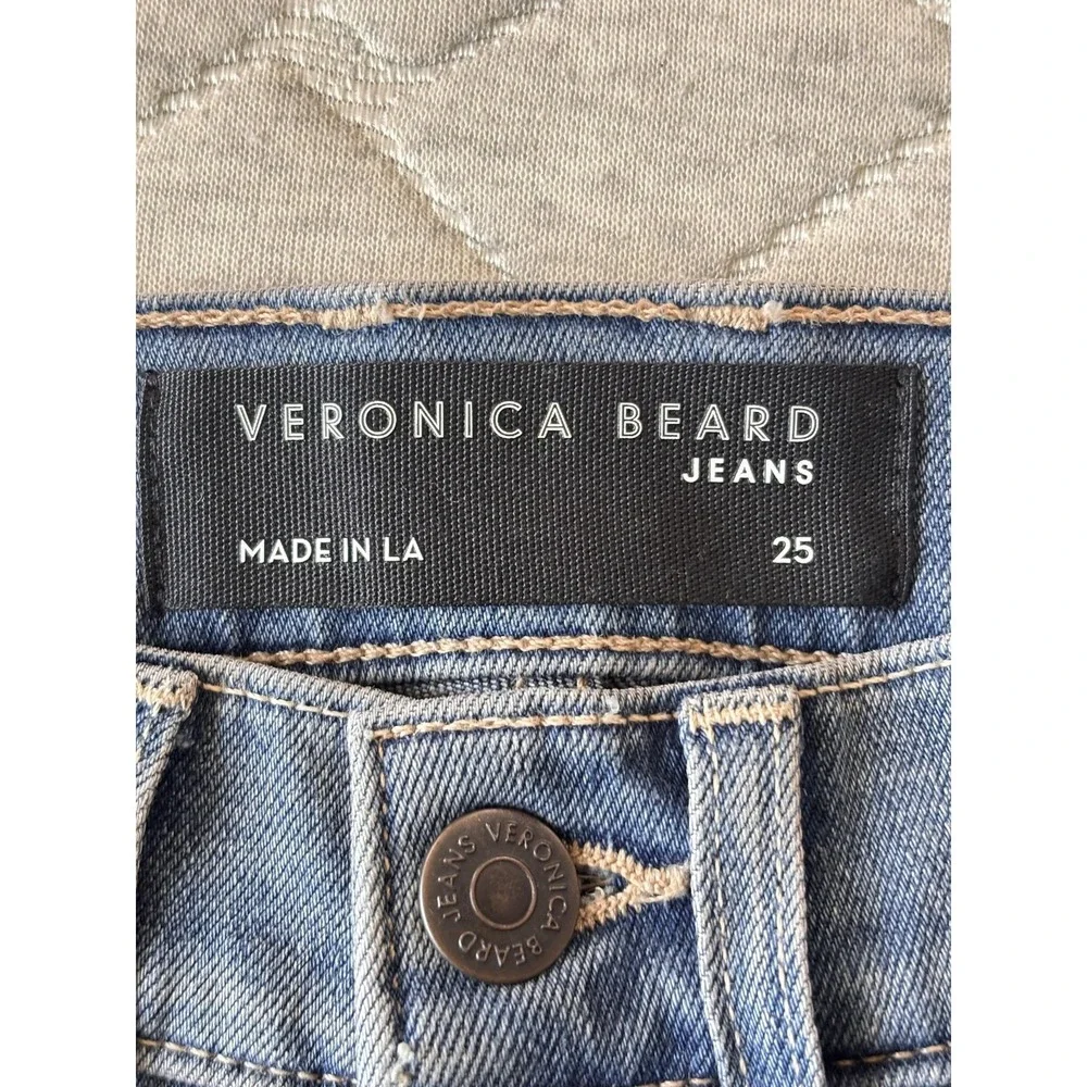 Veronica Beard Sheridan Exaggerated Flare Jeans Womens 25 Blue High Rise Denim